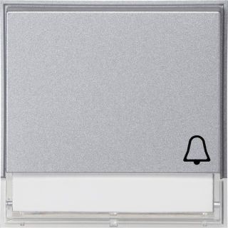 Gira TX_44 mit Symbol und Beschriftungsfeld Klingel
