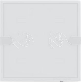 KNX Tastsensor 4.95 Komfort für Gira One und KNX 1fTS4 Weiß