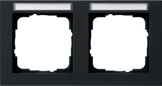 Abdeckrahmen 2f waager. BSFGira E2 Schwarz m