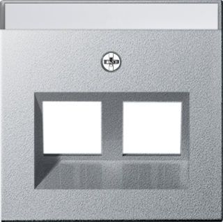 Gira System 55 Abdeckung mit 30° Schrägauslass und Beschriftungsfeld