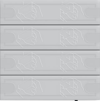 KNX Tastsensor 4.95 Komfort für Gira One und KNX 4fTS4 Anthrazit