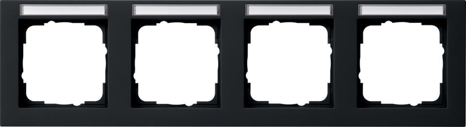 Gira E2 Abdeckrahmen mit Beschriftungsfeld Gira E2 Abdeckrahmen mit Beschriftungsfeld