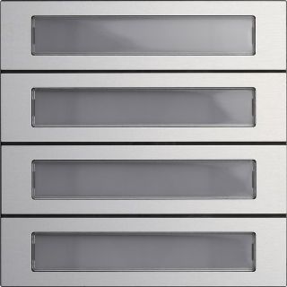 Ruftastenmodul 4fSystem 106 Aluminium