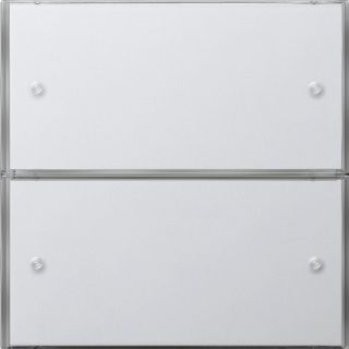 KNX Tastsens.3 Komfort 2fFlächenschalter Reinweiß
