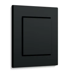 Gira E2, Schwarz matt, flacher Einbau