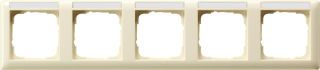 Abdeckrahmen 5f waager. BSFSystem 55 Cremeweiß