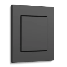 Gira E2, Anthrazit, flacher Einbau