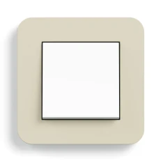 Gira E3, Sand Soft-Touch mit Trägerrahmen Reinweiß glänzend
