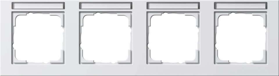 Gira E2 Abdeckrahmen mit Beschriftungsfeld Gira E2 Abdeckrahmen mit Beschriftungsfeld
