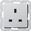 Steckd. BS 13 A SH System 55 F Alu