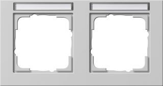 Abdeckrahmen 2f waager. BSFGira E2 Grau m