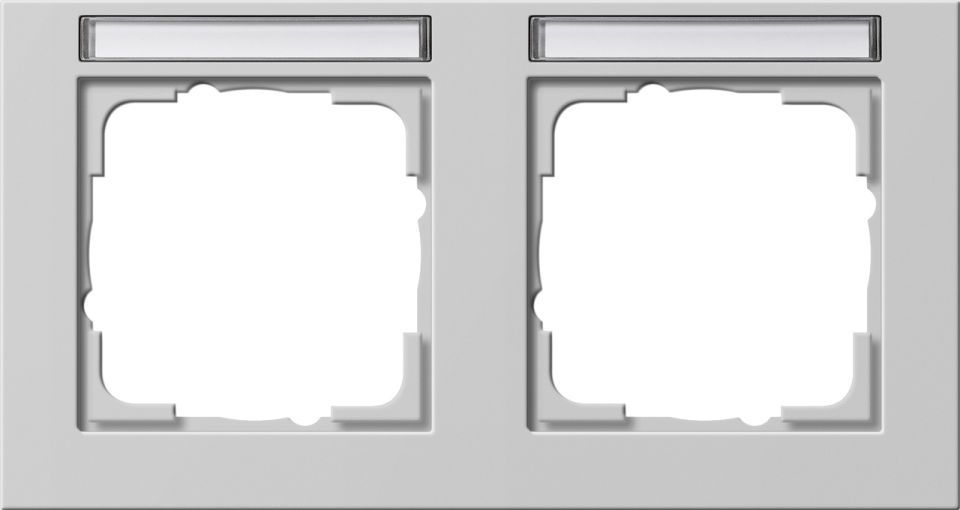 Gira E2 Abdeckrahmen mit Beschriftungsfeld Gira E2 Abdeckrahmen mit Beschriftungsfeld