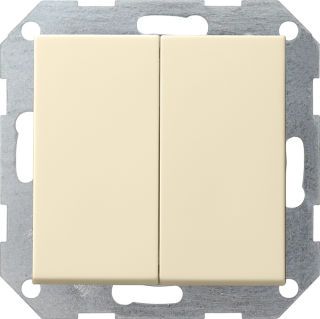 Tastschalter Wechselsch. 2fSystem 55 Cremeweiß
