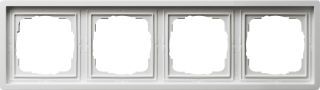 Abdeckrahmen 4fFlächenschalter Reinweiß