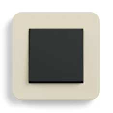 Gira E3, Sand Soft-Touch mit Trägerrahmen Anthrazit