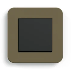 Gira E3, Umbra Soft-Touch mit Trägerrahmen Anthrazit