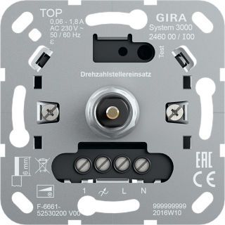 Gira System 3000 Drehzahlstellereinsatz