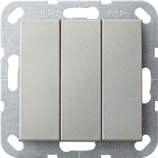 Wippschalter BS 3f AusWe System 55 Edelstahl(lack.)
