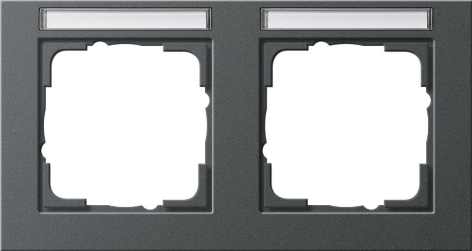 Gira E2 Abdeckrahmen mit Beschriftungsfeld Gira E2 Abdeckrahmen mit Beschriftungsfeld