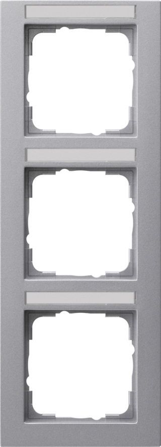 Abdeckrahmen 3f senkr. BSFGira E2 F Alu