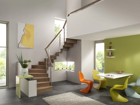 LINEA 652c, Faltwerktreppe mit Relinggeländer