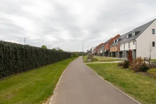 Fertighecke von Mobilane können als Lärmschutz neben viel befahrenen Straßen eingesetzt werden.
