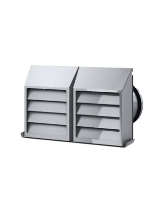 STIEBEL ELTRON Ansaug-Ausblasgitter, KWG 125, Stahlblech pulverbeschichtet