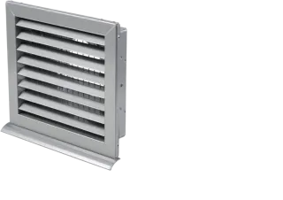 STIEBEL ELTRON Fort-Außenluftgitter, LWF LG 125 Luftgitter grau lackiert