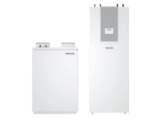STIEBEL ELTRON Luft-Wasser-Wärmepumpe, WPL 24 I compact duo Set 2
