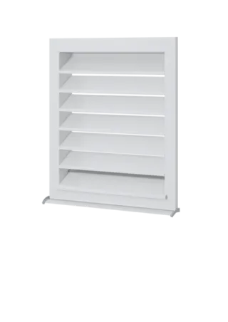 STIEBEL ELTRON Wetterschutzgitter, LGWS 315 FHH GL für AWG-B, alu.-weiß
