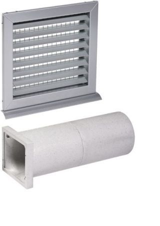 STIEBEL ELTRON Wanddurchführung, AWG 160 R inkl. Wetterschutzgitter