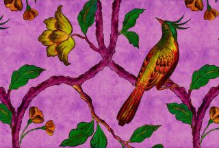 AP Fototapete Walls by Patel 2, bird of paradise, Rosa (DD113842)