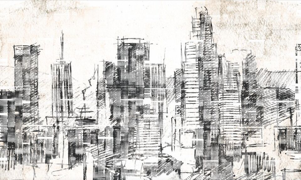 Architects Paper Digitaldruck Vinyltapete