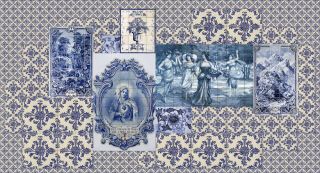 AP Fototapete Walls by Patel 2, azulejos, Blau (DD114017)