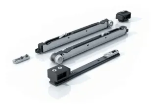 Einzugsdämpfer beidseitig für Türblätter > 860 mm Breite