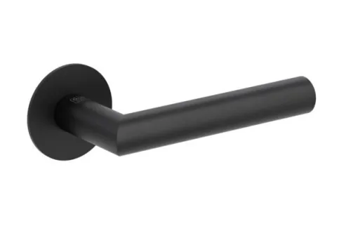 L-Form-Drücker Schwarz und passende Schloss Variante (UV, BB, PZ oder WC)