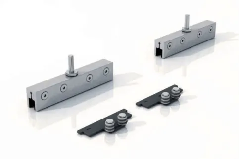 Beschlag-Set Glas für Schiebetürsystem CAVIS