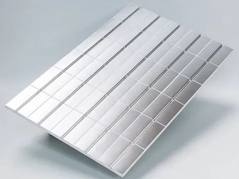 NORIT-TE Therm PS-E (Heiz-Element) aus expandiertem Polystyrol mit Wärmeleitblech und gerader Rohrführung im 15 cm Raster, Abmessung: 1.200 x 750 mm