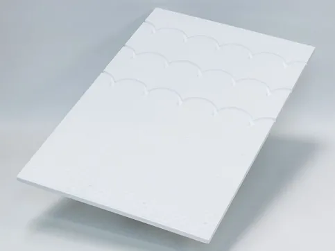 NORIT-TE Therm PS-K (Kombi-Element) aus expandiertem Polystyrol ohne Wärmeleitblech mit Bogenführung; Auch als Zusatzdämmung zu verwenden, Abmessung: 1.200 x 750 mm