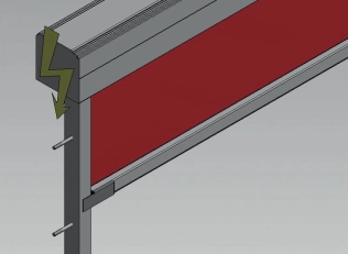 Modell BS-ZIP-MQ3 für die direkte Montage (Abstand zur Glasscheibe bis zu 6 cm)