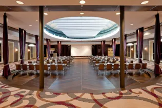 Raffanlage mit verdeckter Antriebstechnik, Steigenberger Hotel, Augsburg