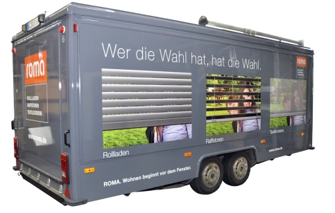 Präsentationen der Fachbetriebe vor Ort: ROMA Infomobile