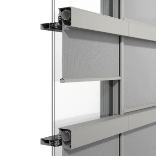 Fassadentextilscreens zipSCREEN F50