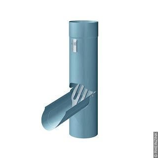 REGENROHRKLAPPE, PP BLAUGR 100 x 390 mm