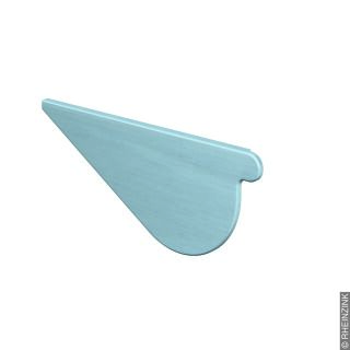 AUFDACHRINNENBODEN, PP BLAUGR 400 mm