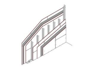 Einfachständerwand, 3 x 12.5 mm DANO® Platten