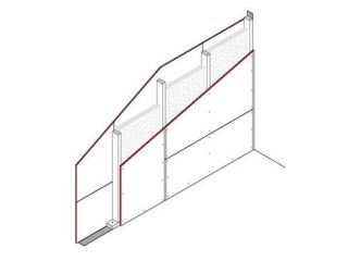 Doppelständerwand nichttragend, 2 x 12.5 mm DANO® Platten, Mineralwolleinlage 100 kg/m³