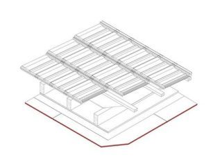 Gipsplattenbekeidung für Sparrendächer, 1 x 12.5 mm DANO® Feuer, Ausführung mit Holzwerkstoffplatte ≥ 600 kg/m³, d ≥ 13 mm
