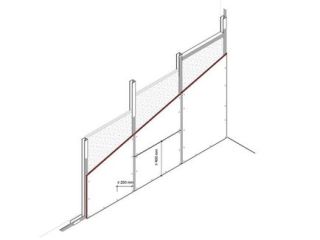 Vorsatzschale Strahlenschutz, freistehend, 1 x 12,5 mm DANO® Blei DF/GKF einseitig beplankt