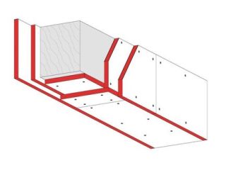 Bekleidung von Holzstützen, 2 x 12.5 mm DANO® Bau